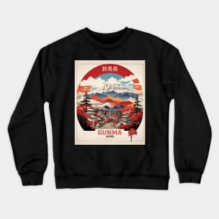 Gunma Japan Vintage Poster Tourism Crewneck Sweatshirt